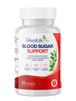 GlucoLife+ Blood Sugar Support Bottle
